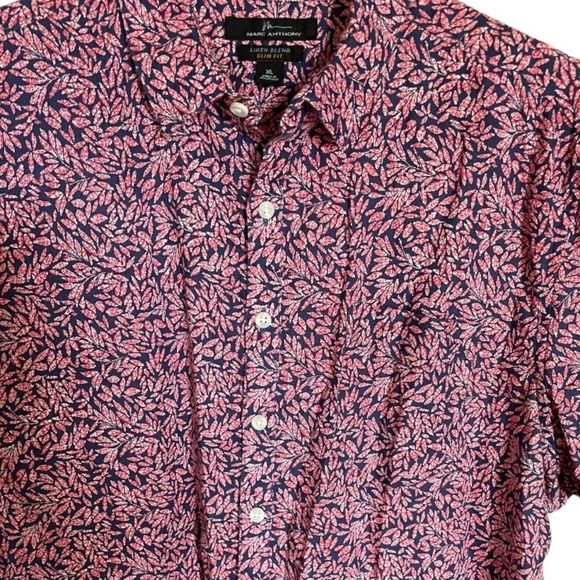 Men's Pink Floral Shirt - Picture 5 of 5